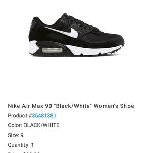 Nike Airmax 90 Womens’ size 9